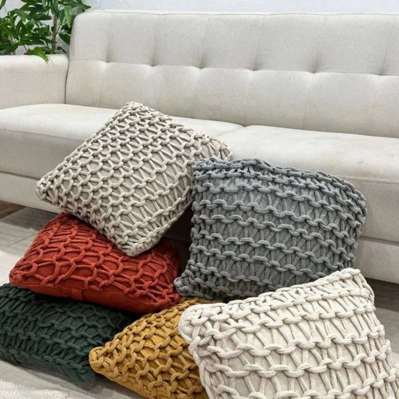 Kit de Almofadas Corda de Macrame Artesanal Estilo Boho - House Prime