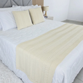 Kit Peseira Tricot Casal com 2 Almofadas | House Prime Brasil