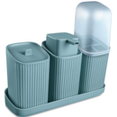 Kit 3 Acessórios Banheiro com Bandeja | House Prime Brasil