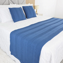 Kit Peseira Tricot Casal com 2 Almofadas | House Prime Brasil