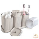 Kit 3 Acessórios Banheiro com Bandeja | House Prime Brasil