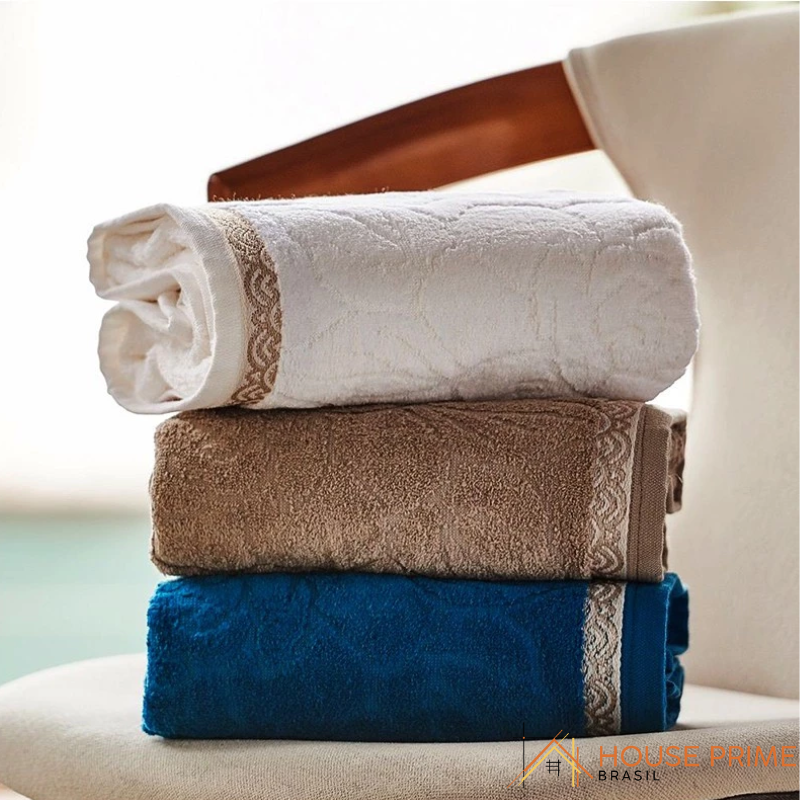 Kit 3 Toalhas de Banho Premium - House Prime Brasil
