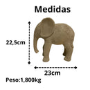 Escultura Rústica de Elefante | House Prime Brasil