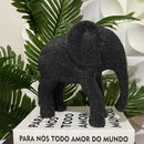 Escultura Rústica de Elefante | House Prime Brasil