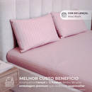 Lençol Micro Percal Penteado 3 Peças 500 Fios  | House Prime Brasil