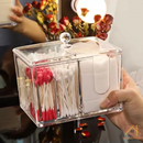 Organizador Acrílico 2 em 1 | Porta Algodão e Cotonete - House Prime Brasil