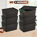 Kit 6 Cestos Rattan 4L – House Prime Brasil