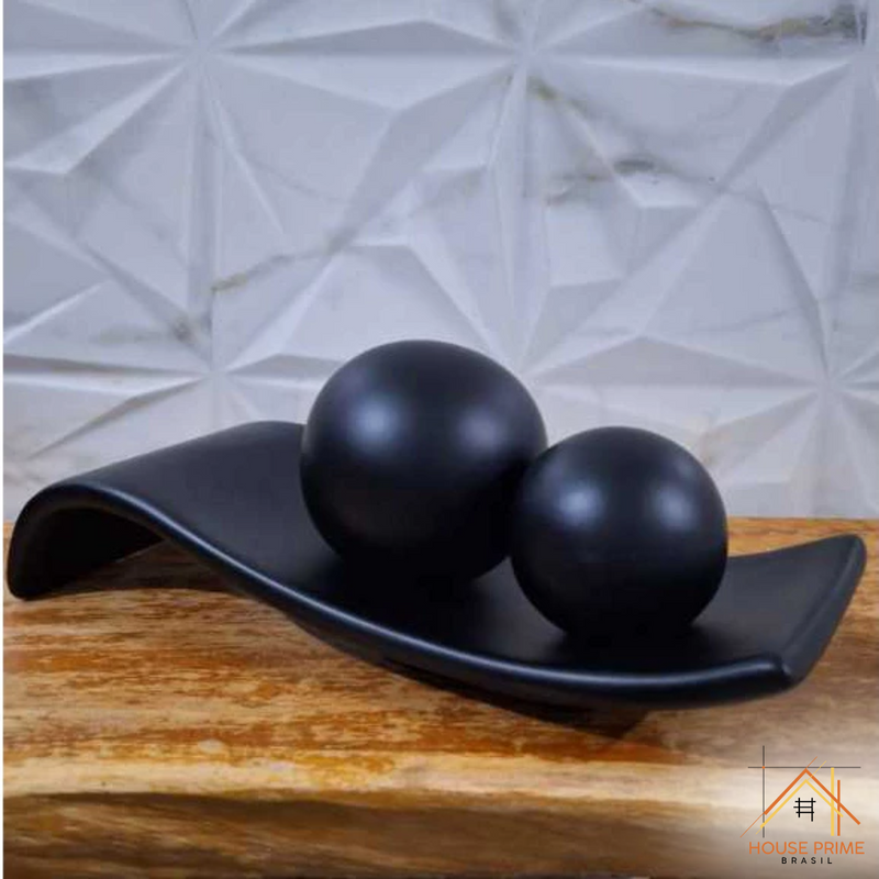 Kit Decoração Cerâmica com Esferas – House Prime Brasil