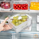 Kit 4 Organizadores Geladeira 2,2L | Cesto Removível - House Prime Brasil