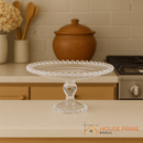 Prato Coração com Pé de Cristal 19,5cm | House Prime Brasil