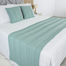 Kit Peseira Tricot Casal com 2 Almofadas | House Prime Brasil