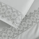 Jogo de Lençol 4 Peças Percal 200 Fios + Bordado Inglês | House Prime Brasil