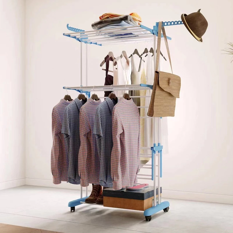 Varal Dobrável 3 Andares com Rodinhas