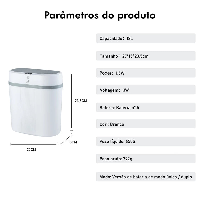 Lixeira Automática com Sensor | House Prime