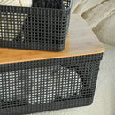 Cesto Organizador 20L Tampa em Bambu