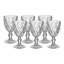 Jogo 6 Taças Vidro Diamante 300ml – House Prime Brasil