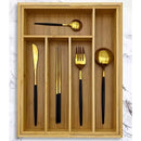 Porta Talheres de Bambu Ajustável | House Prime Brasil