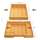 Porta Talheres de Bambu Ajustável | House Prime Brasil