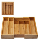 Porta Talheres de Bambu Ajustável | House Prime Brasil