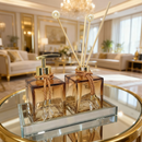 Kit Lavabo Luxo Âmbar Premium | Conjunto Completo com Bandeja Decorativa