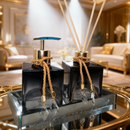 Kit Lavabo Luxo Âmbar Premium | Conjunto Completo com Bandeja Decorativa