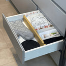 Kit 4 Divisórias de Gavetas Ajustáveis  Bambu  | House Prime Brasil