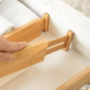 Kit 4 Divisórias de Gavetas Ajustáveis  Bambu  | House Prime Brasil