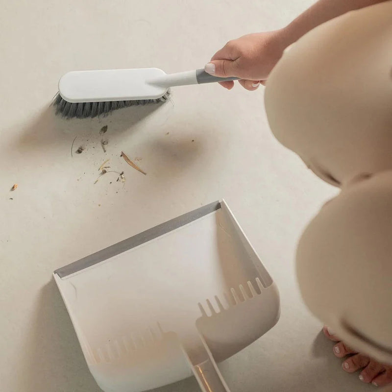 Pá e Escova Flow Bege