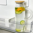 Jarra de Vidro com Tampa de Bambu | House Prime Brasil