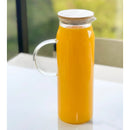 Jarra de Vidro com Tampa de Bambu | House Prime Brasil