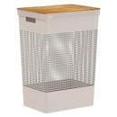Cesto Roupa Suja 49L | Tampa Bambu