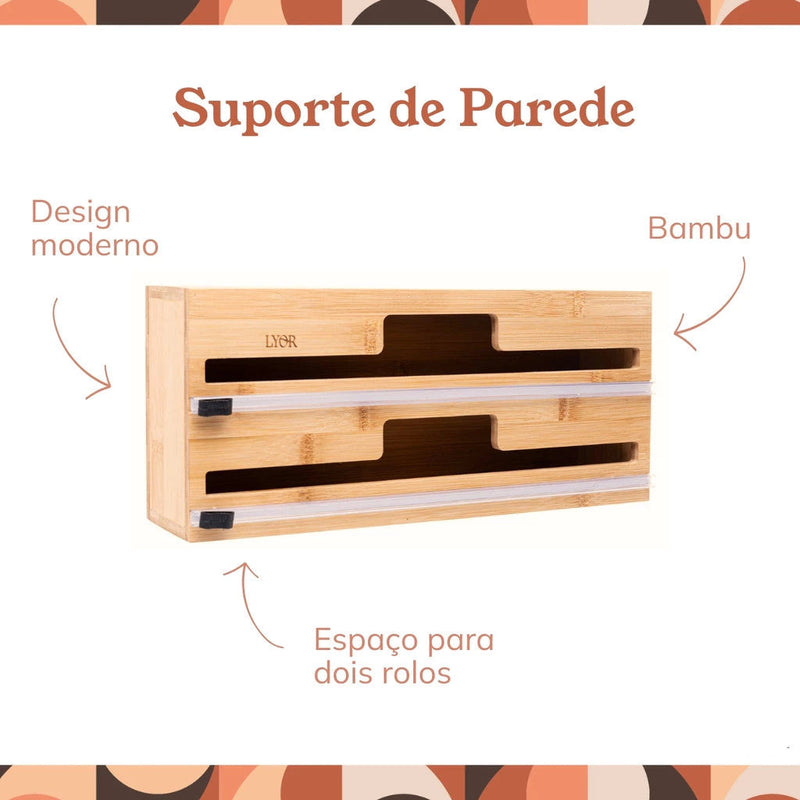Porta Rolos de Bambu
