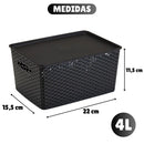 Kit 6 Cestos Rattan 4L – House Prime Brasil