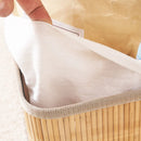 Kit 3 Cestos de Bambu com Forro | House Prime Brasil