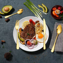 Kit 24 Talheres Dourados Luxo | House Prime Brasil